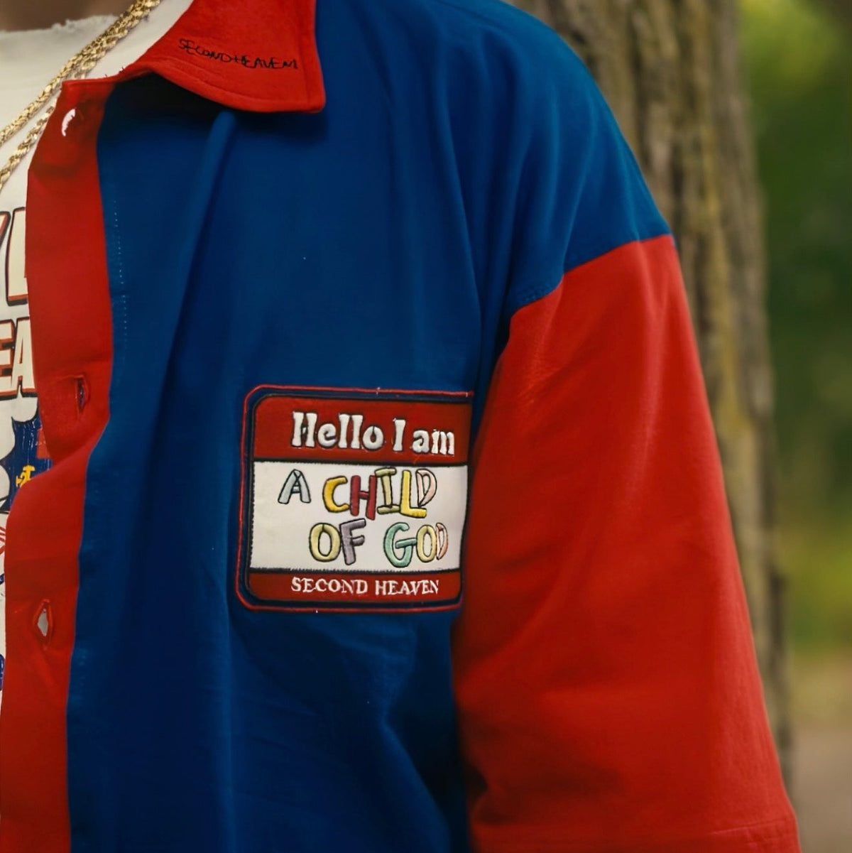 "CHILD OF GOD" DOUBLE LAYERED POLO