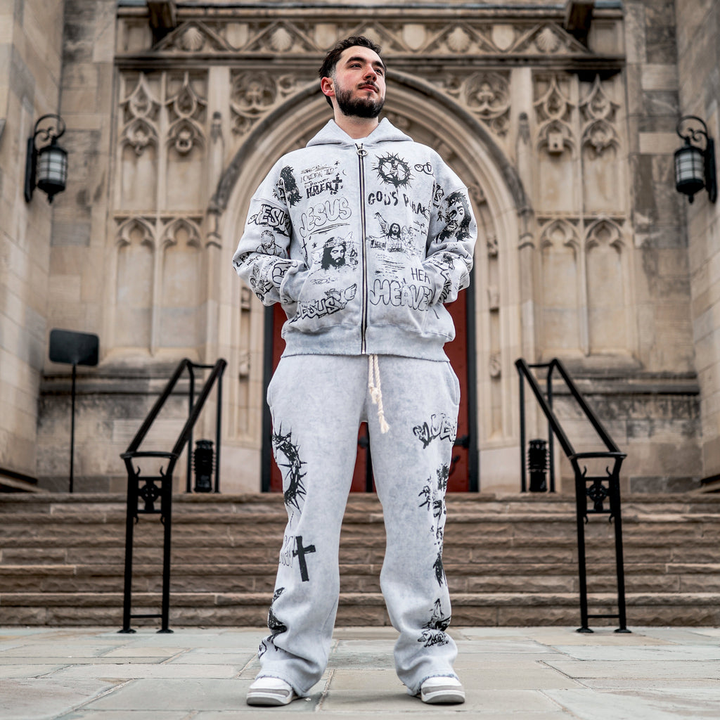 "God's Sketchbook" Zip Up Hoodie