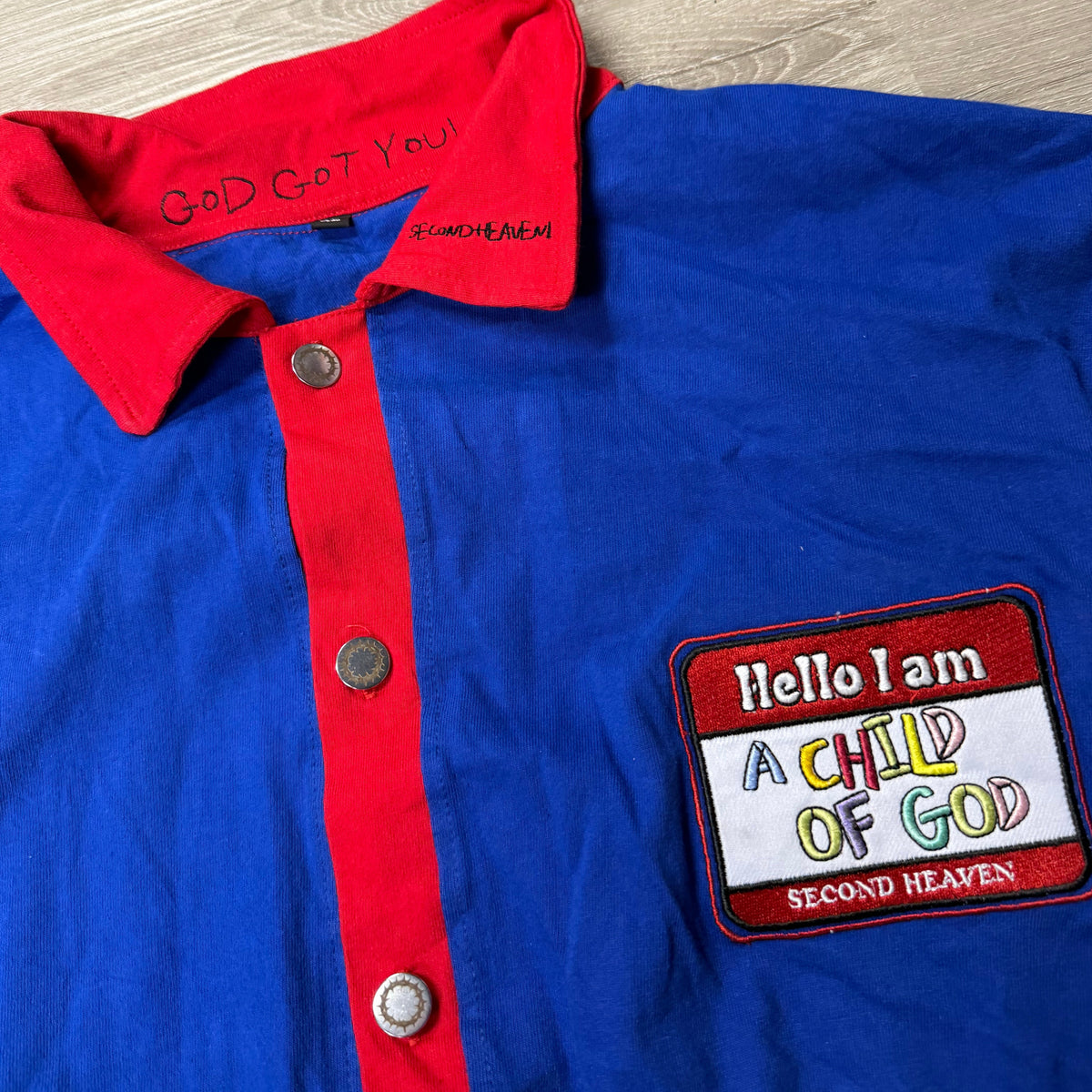 "CHILD OF GOD" DOUBLE LAYERED POLO